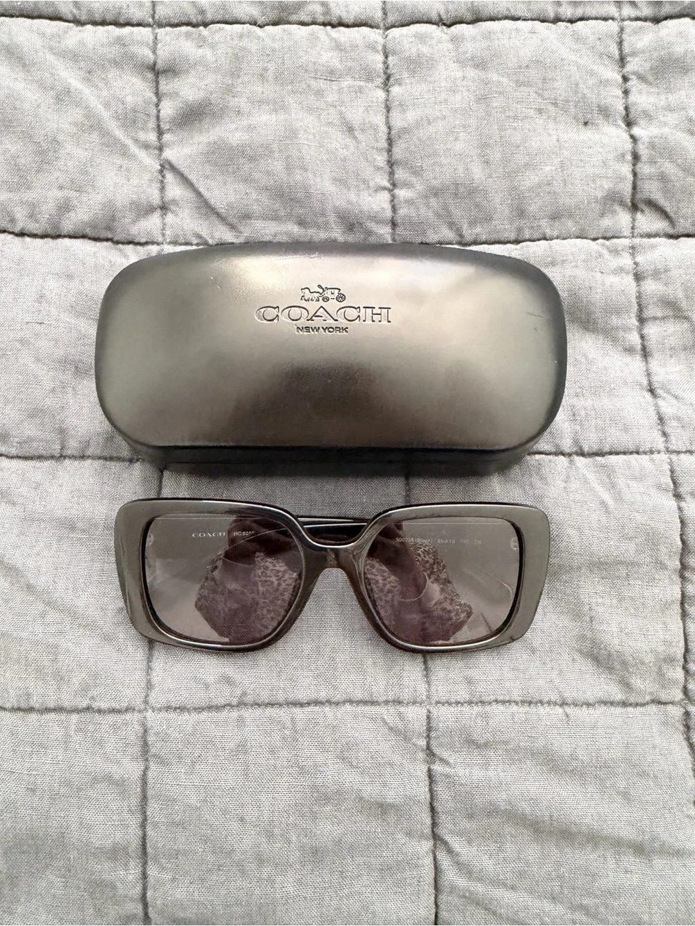 COACH Women's Oversized Square Sunglasses - black
